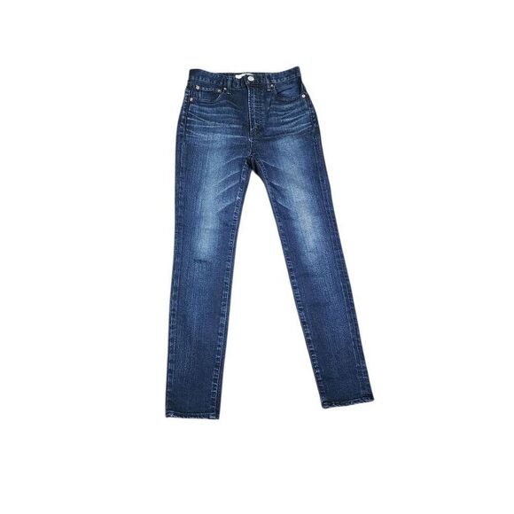 Moussy Japan Skinny Dark Denim Jeans Womens Size 26 Blue Selvedge - Picture 6 of 8